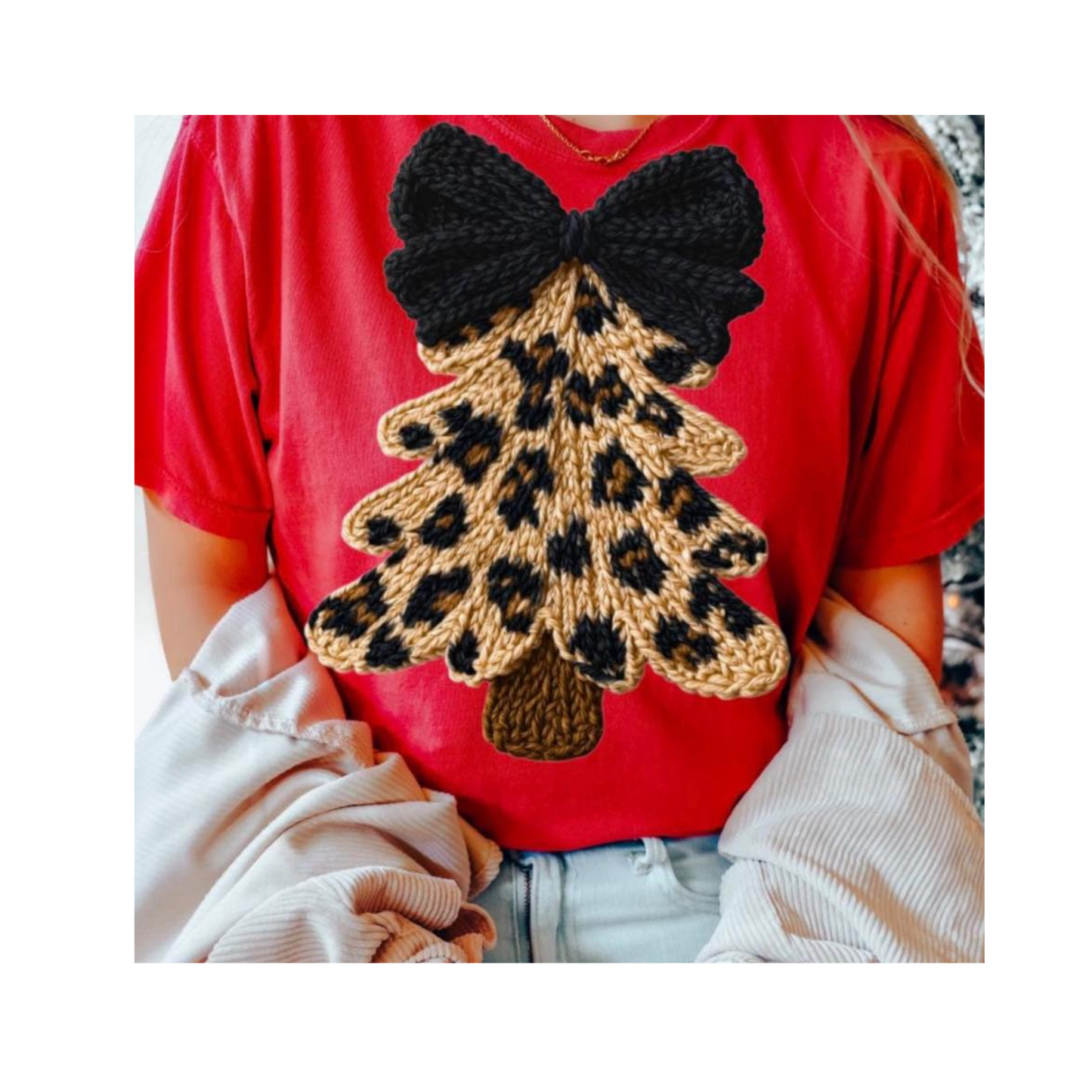 LEOPARD TREE-3X SHORT SLEEVE