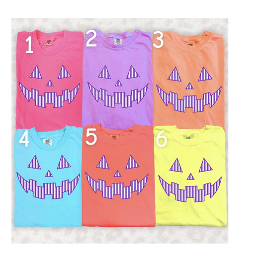 PUMPKIN FACE- L SHORT SLEEVE