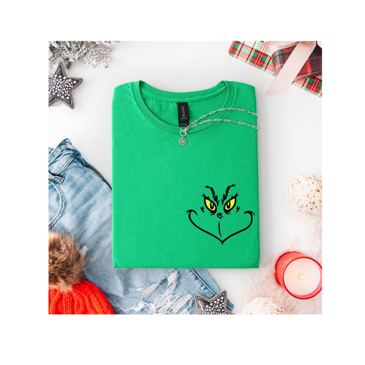 GRINCH FACE -XL SHORT SLEEVE