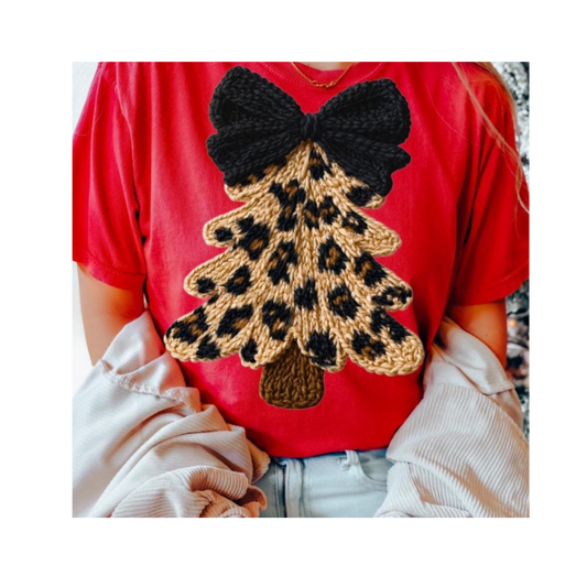 LEOPARD TREE-3X SHORT SLEEVE